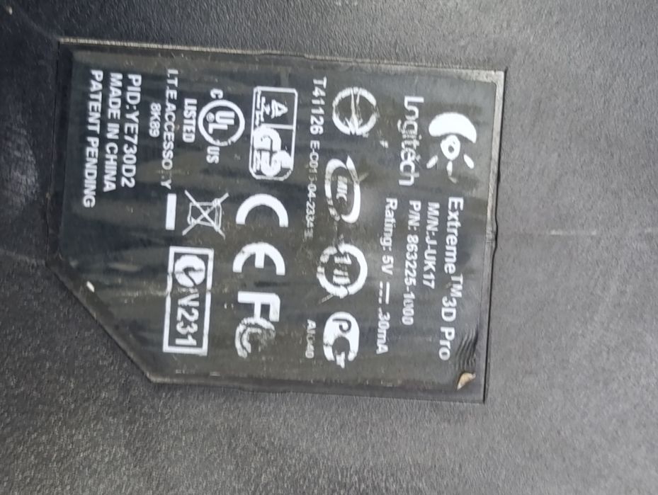 Maneta Logitech extreme 3d pro perfect funcțională