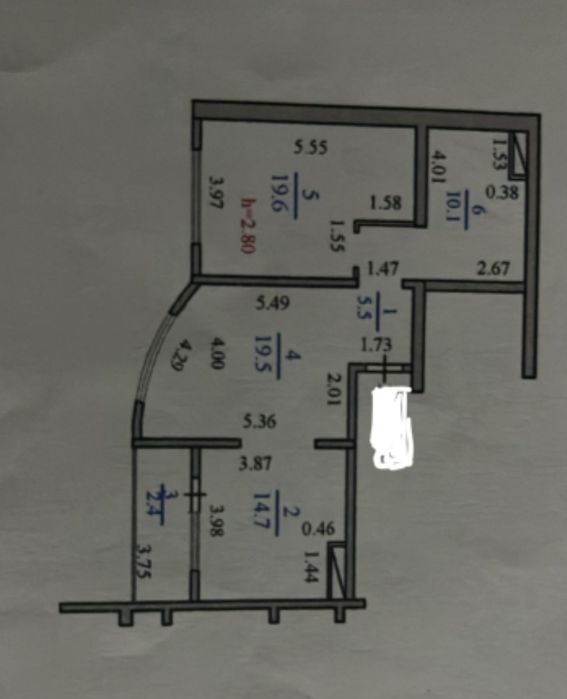 2 комнатная квартира