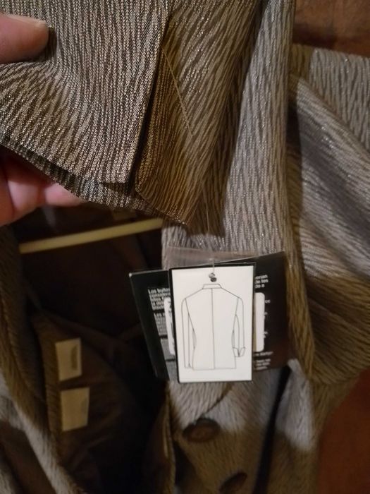 Сако + пола костюм, Le Suit, сребристо кафяв, S-M, нов