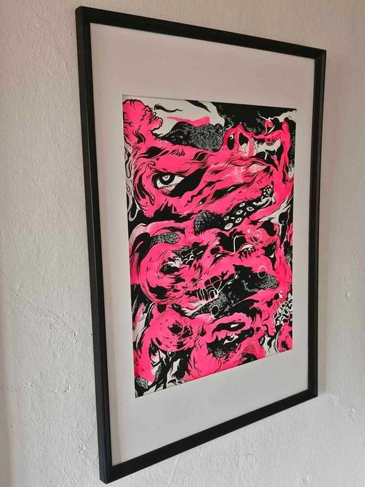 Оригинален авторски принт в рамка и мат без стъкло