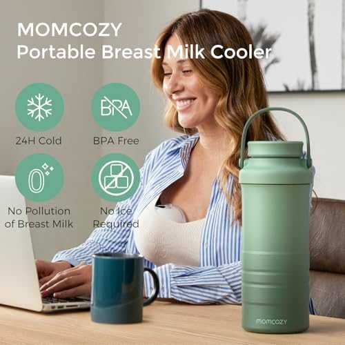 Охладител за кърма Momcozy 22oz Portable Breastmilk Cooler 24 ч.