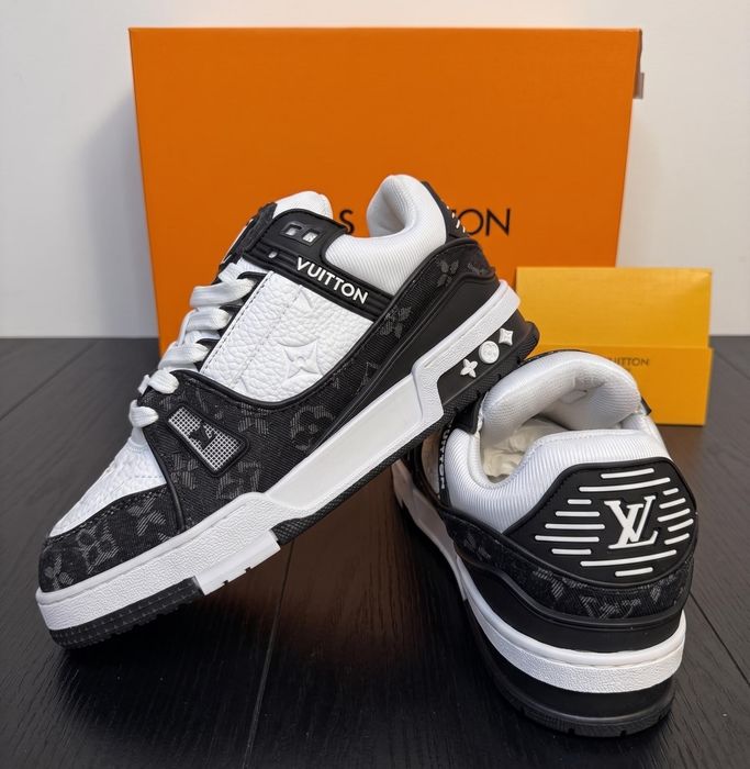 Adidasi LV Trainer Negru Alb - Premium
