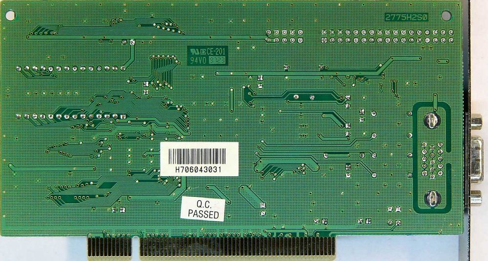 Видеокарта HIS S3 Trio64V2 (Retrogaming/VINTAGE 1996)
