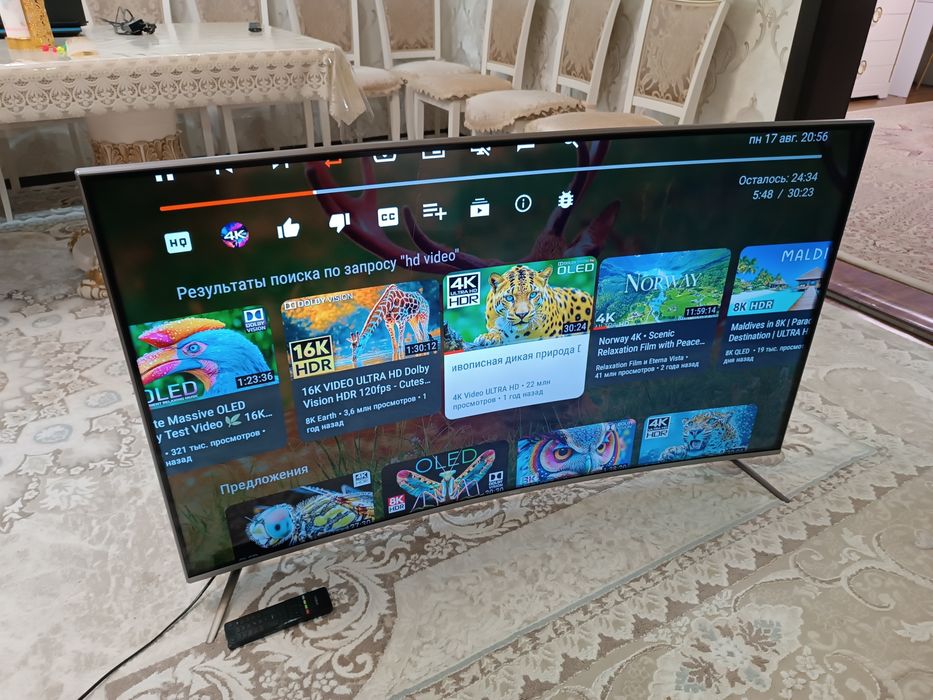 Телевизор YASIN 55" Смарт 4k UHD.