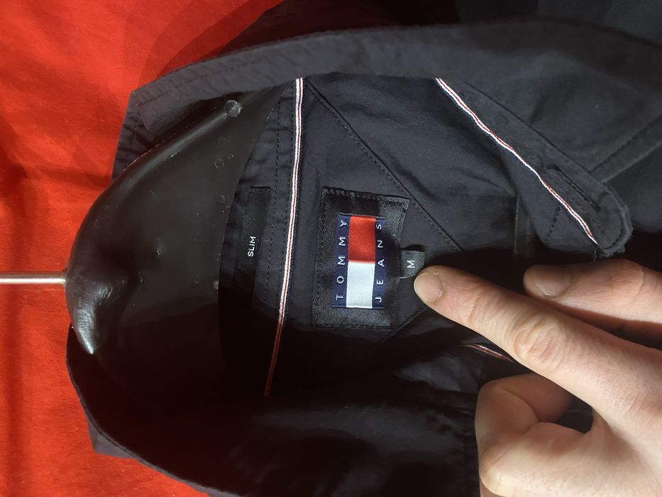 Черна риза Tommy Hilfiger размер М slimfit