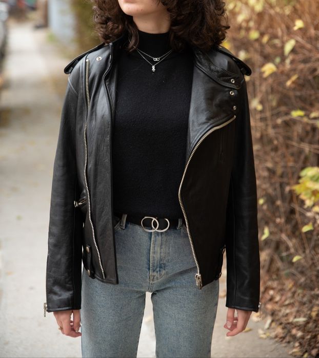 Geaca captusita din piele