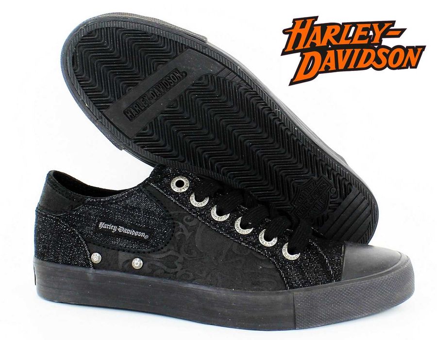HARLEY DAVIDSON № 35/36 – Дамски обувки BLACK OXFORD нови с кутия