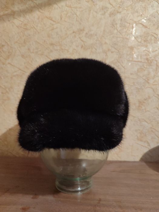 Шапка норка черная