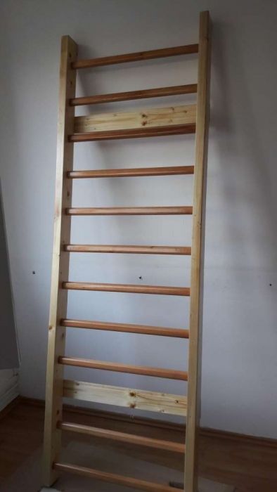 Spalier gimnastica 240/80 cm, 11 trepte, lacuit