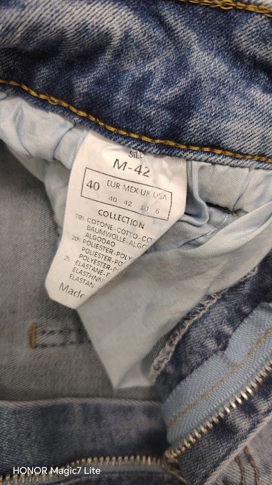 Blugi albaștri cu talie înaltă mărimea S-M