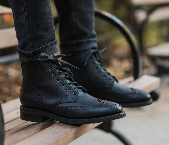 Ghete lace up 43 brogue Red Herring London NOI piele naturala