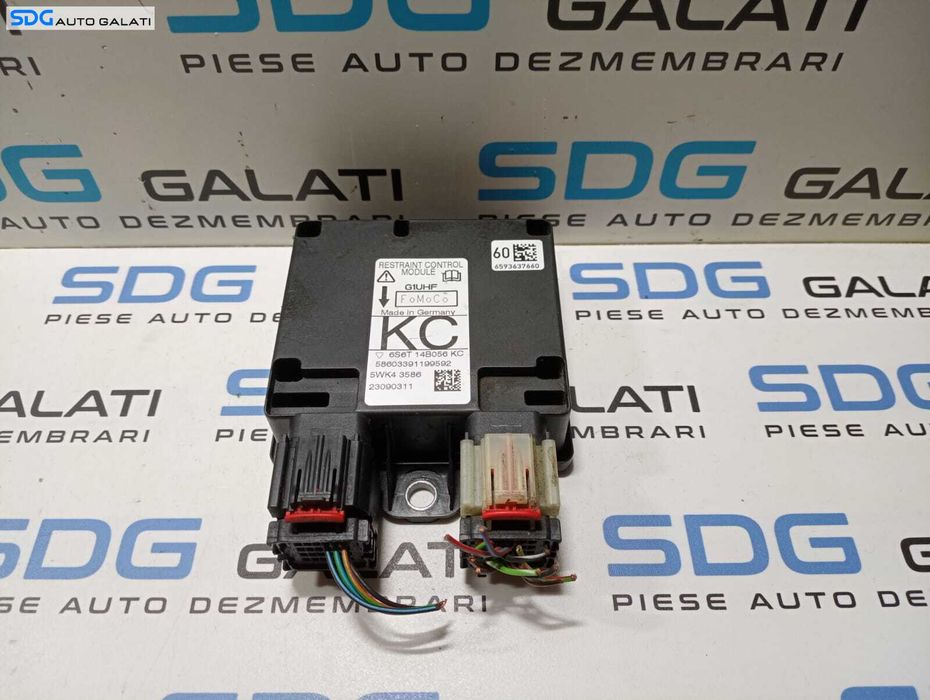 Unitate Modul Calculator Airbag Ford Fiesta 5 2002 - 2008 Cod 6S6T-14B056-KC 5WK4-3586 [M4346]