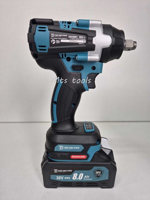 Pistol de impact 1/2" Top Helper DK-5001 850Nm 2 acumulatori