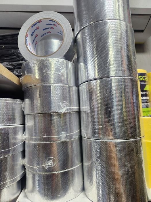 Фолга скотч. Фолгоизол. Лента ограждения. Фолгированный лента