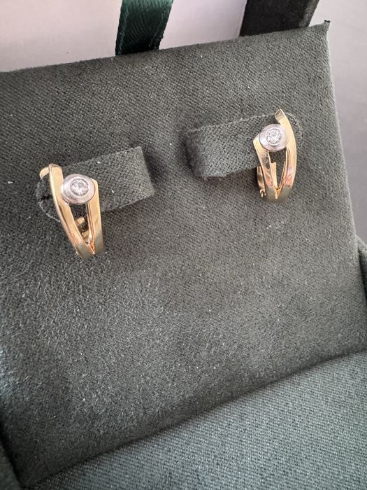 Серьги с бриллиантами 585