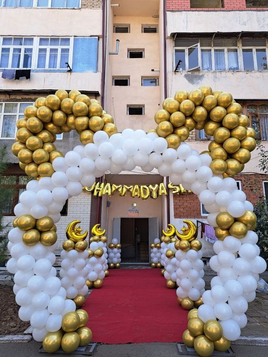 Шарики оформление и бантики