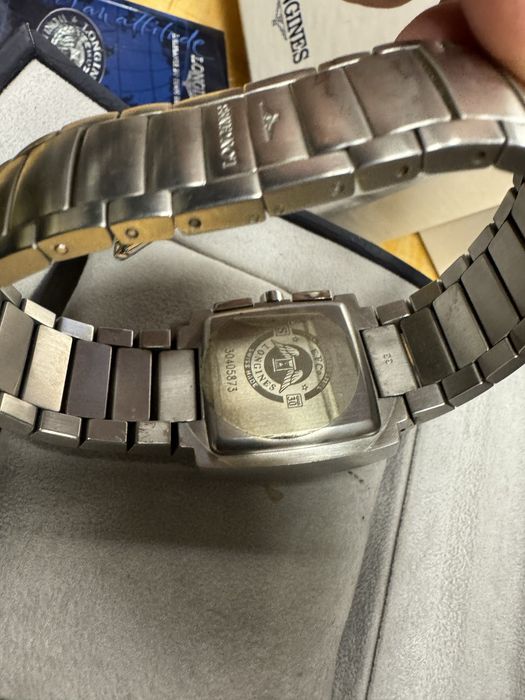 Longines Oposition Chronograph швейцарски мъжки квадратен часовник