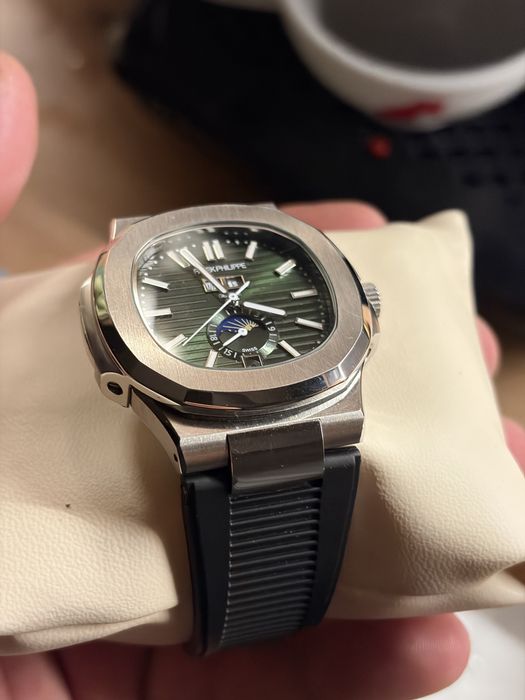 Patec Philippe nautilus  Automatic cu curea de silicon