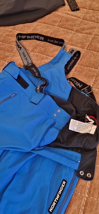 Pantaloni schi Northfinder bărbați, culoare albastru, XL