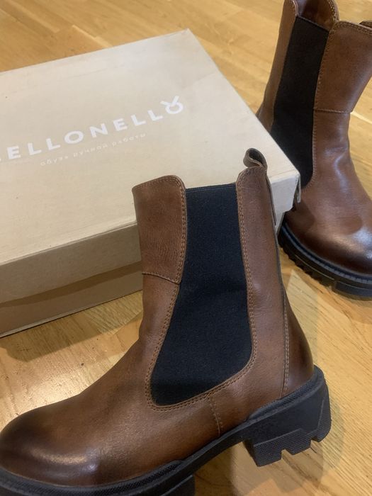 Полусапожки кожаные