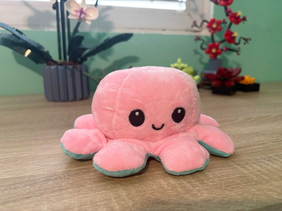 Плюшена играчка с 2 лица - октопод, лисица, еднорог