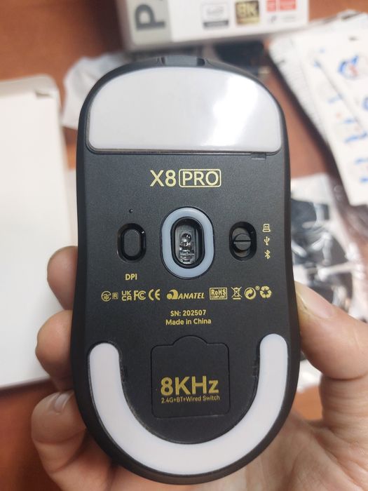 Mouse gaming competitie Atack Shark X8 Pro negru, nou la cutie,tri mod