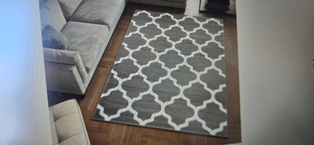 covor living modern 250x350, antiderapant, fir scurt 8mm,