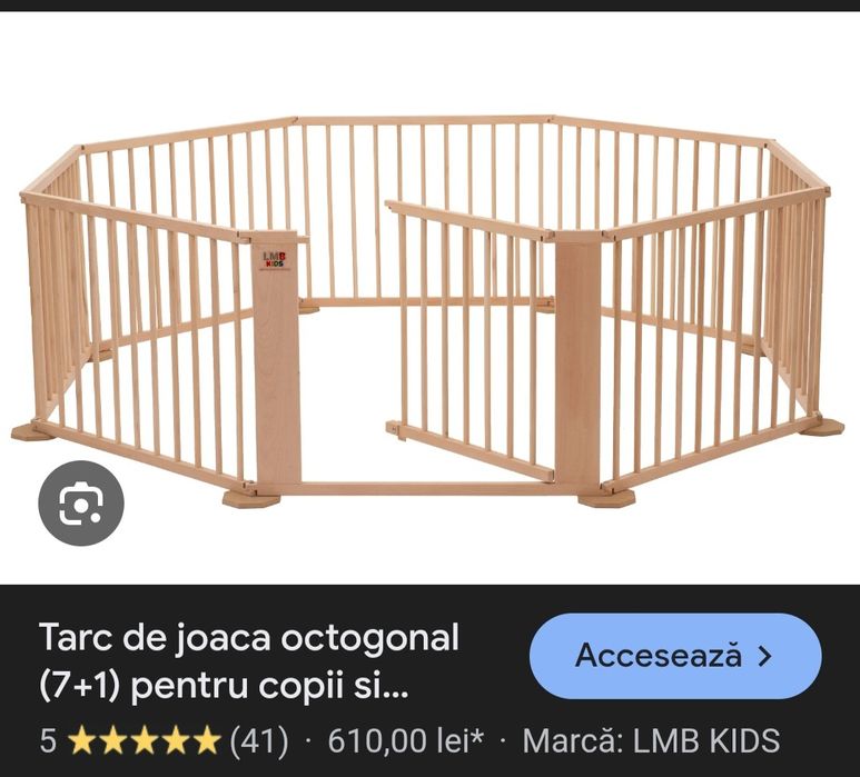 Tarc de joaca cu 8 laturi