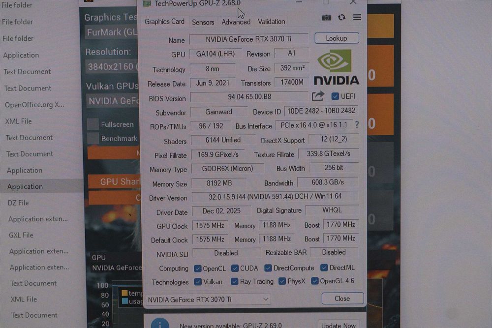 RTX 3070 Ti 8GB Gainward Phoenix видеокарта Nvidia GPU/ вкл. ДДС
