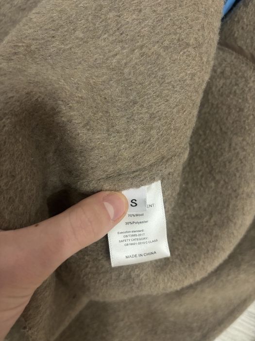 Palton scurt din lana cu blanita