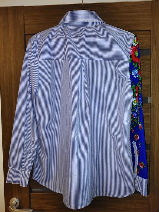 Cămașă oversized Messalina cu patchwork