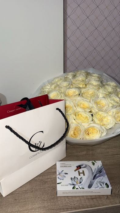 Цветы 31 штук свежие белые