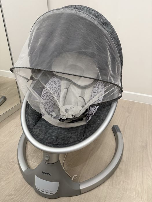 Електрическа люлка Cangaroo - iSwing, Силвър