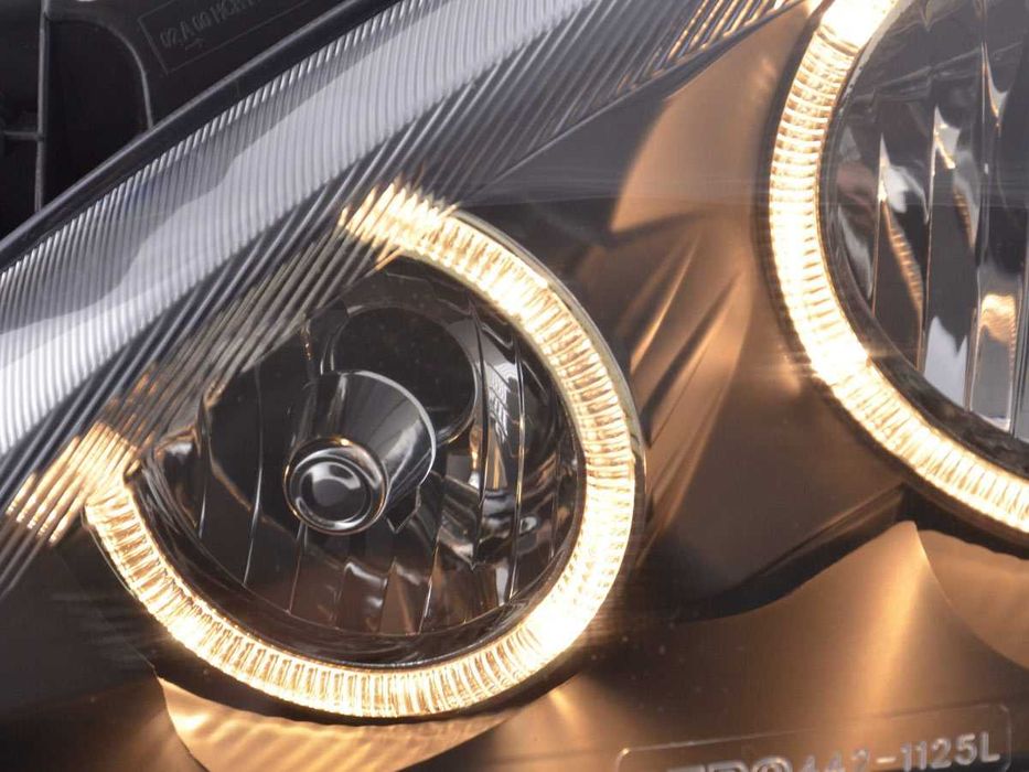 Faruri OPEL CORSA C 11.00-09.06 Angel Eyes Negru Tuning-tec