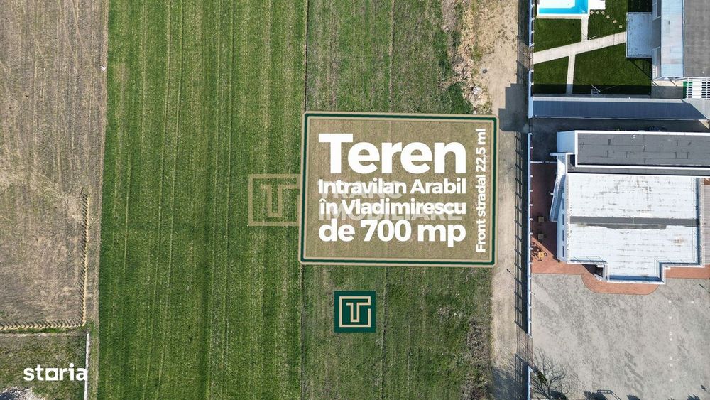 Teren intravilan arabil de vânzare – Vladimirescu, Arad