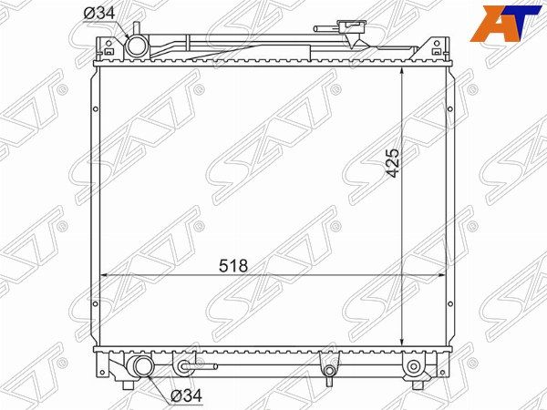 Радиатор Suzuki Grand vitara