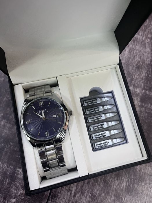 Подарочный набор ремень + часы