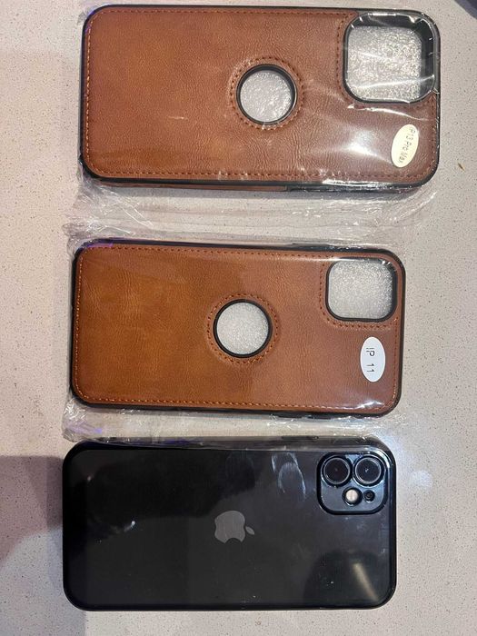 Чехол iPhone 11 Pro Max (Коричневый кожанный)