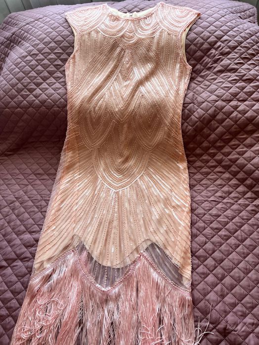 Rochie Searapaiete franjuri nasa nunta soacra botez ocazie eveniment