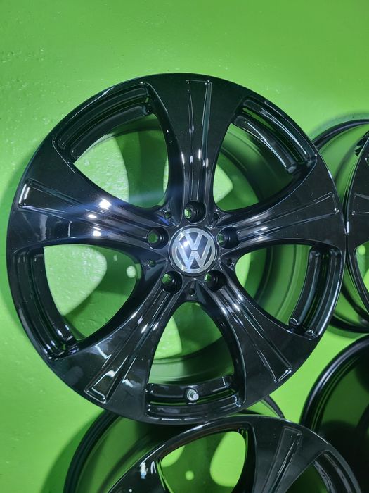 18 5x112 Vw Passat Tiguah Touran Caddy Golf Skoda 5х112 черни
