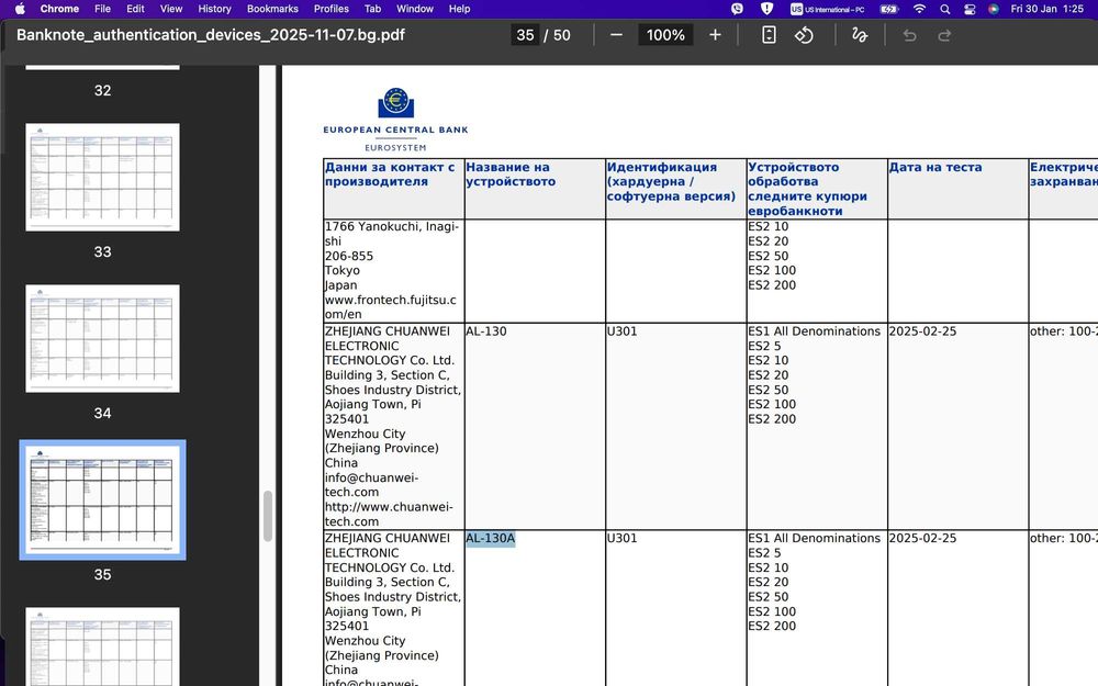 -40% Промо Сертифициран Детектор AL-130/130A за евро банкноти и долари