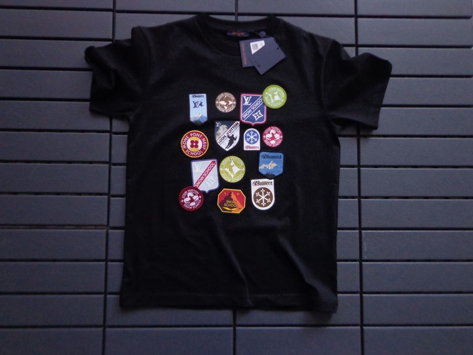 Невероятна мъжка тениска Louis Vuitton Signature Patches T shirts