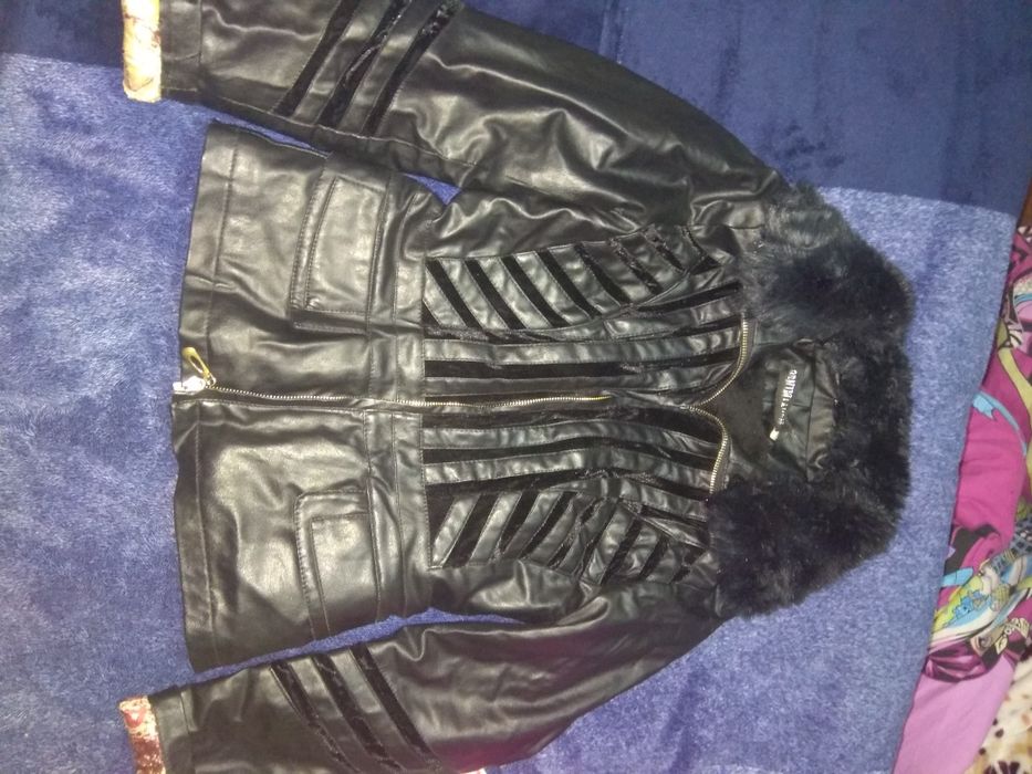 Кож.зам куртка с мехом внурти