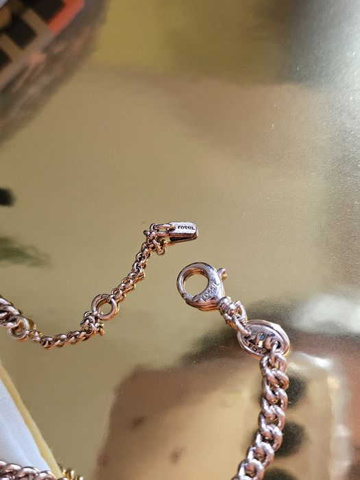Lanț Fossil  auriu rose
