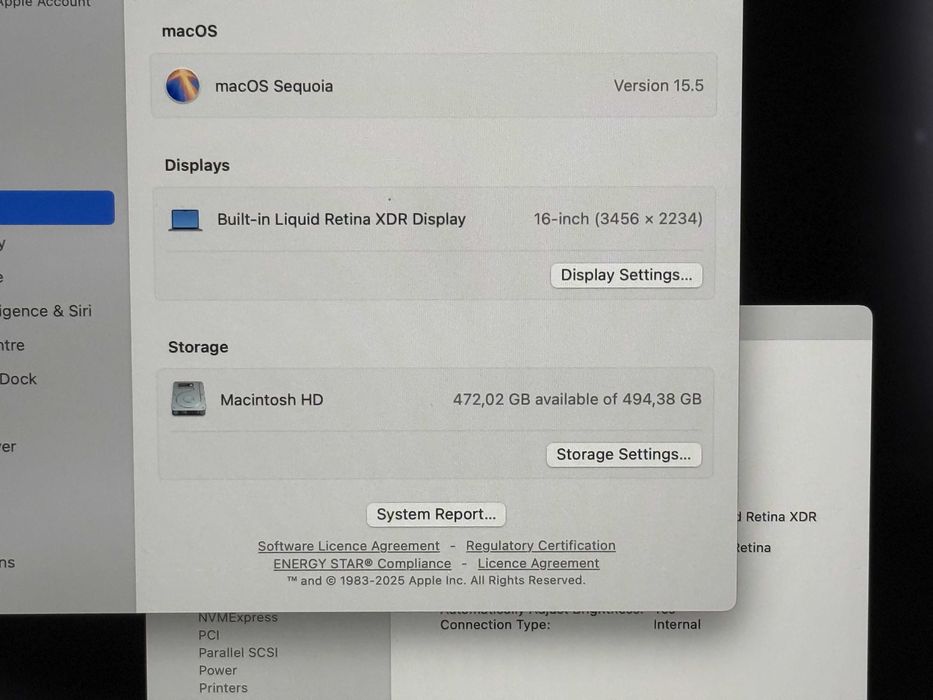 MacBook Pro 16 M1 Max`10 CPU/32 GPU/32GB RAM/512GB SSD