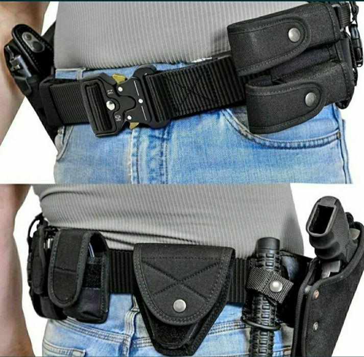 Тактически колан военен с метална катарама – идеален за стрелба, лов