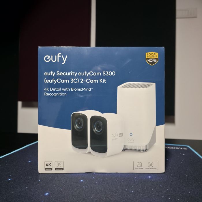 Camere supraveghere Eufy eufyCam S300 kit 2 camere 4k cu baza