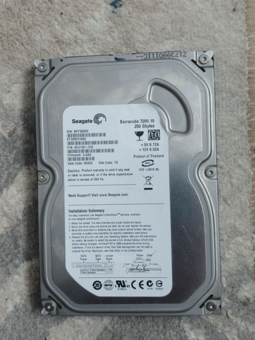 Продам жёский диск