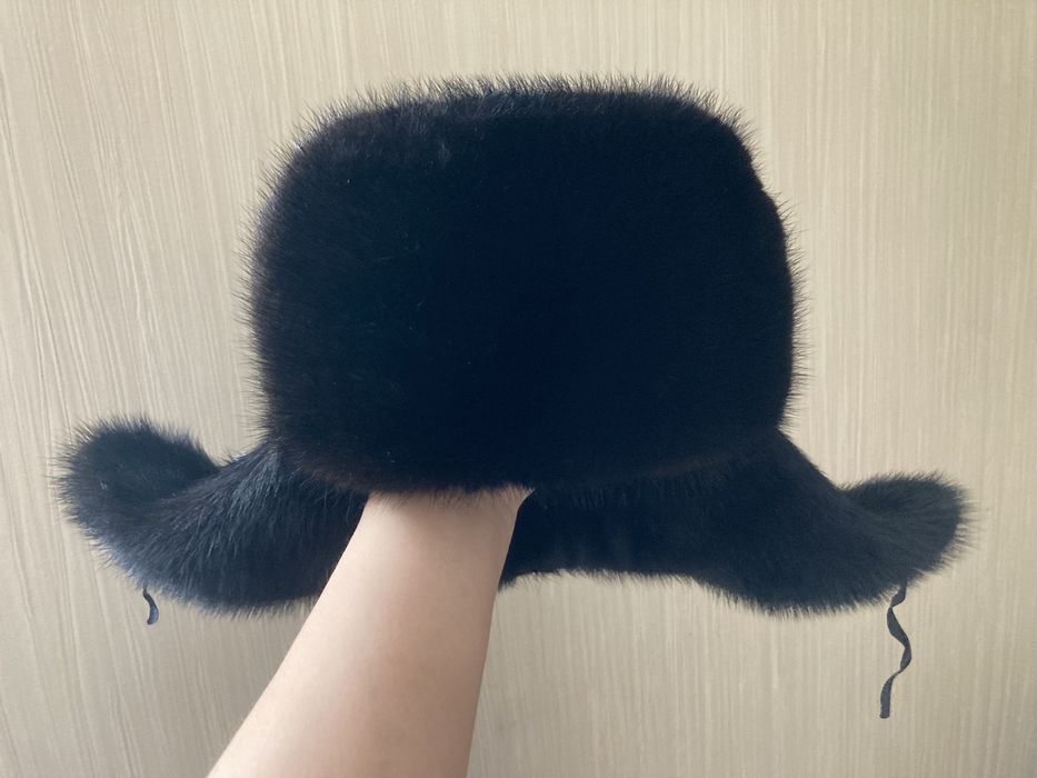 Норковая шапка Ушанка