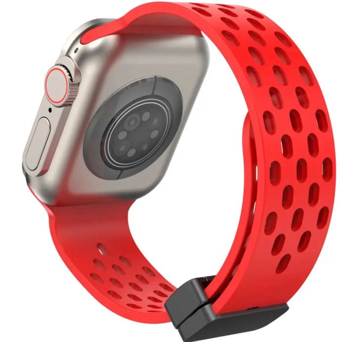 Curea Husa Silicon Perforat Magnetic Cablu Usb Ceas Apple Watch